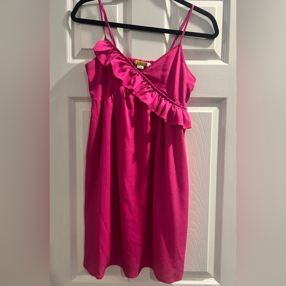Forever 21 Pink Ruffle Dress - Picture 6 of 6